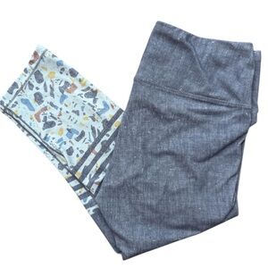 Prana Women’s Moonlight Terrazzo Pillar Print Capri Leggings Size Medium